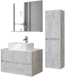 Grossman Зеркало Эдванс 80 цемент светлый – фотография-2